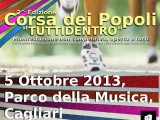 II edizione della Corsa dei Popoli Tutti dentro: sport, arte e giocoleria per grandi e piccini, sabato 5 ottobre, Cagliari