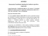 AVVISO: pubblicazione istanze ammesse e Asd/Ssd Beneficiarie del contributo erogato dalla Regione Autonoma della Sardegna (LR3 del 09 marzo 2022, art. 10, comma 1.)