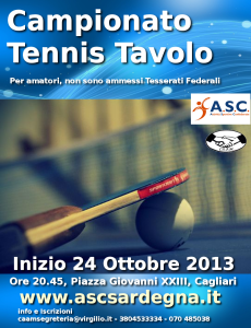 Locandina Tennis Tavolo