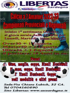 CAMPIONATO CALCIO A7 LIBERTAS 2022/2023 @ CAGLIARI E INTERLAND
