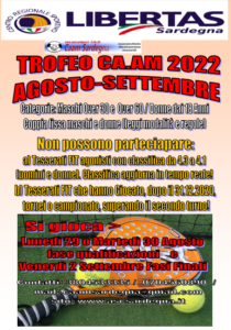 PADEL TROFEO "CAAM 2022 AGOSTO/SETTEMBRE" @ CAGLIARI E INTERLAND