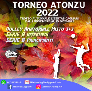 Torneo PALLAVOLO "Atonzu - Autunno in Volley" 2022 @ Cagliari e Medio Campidano